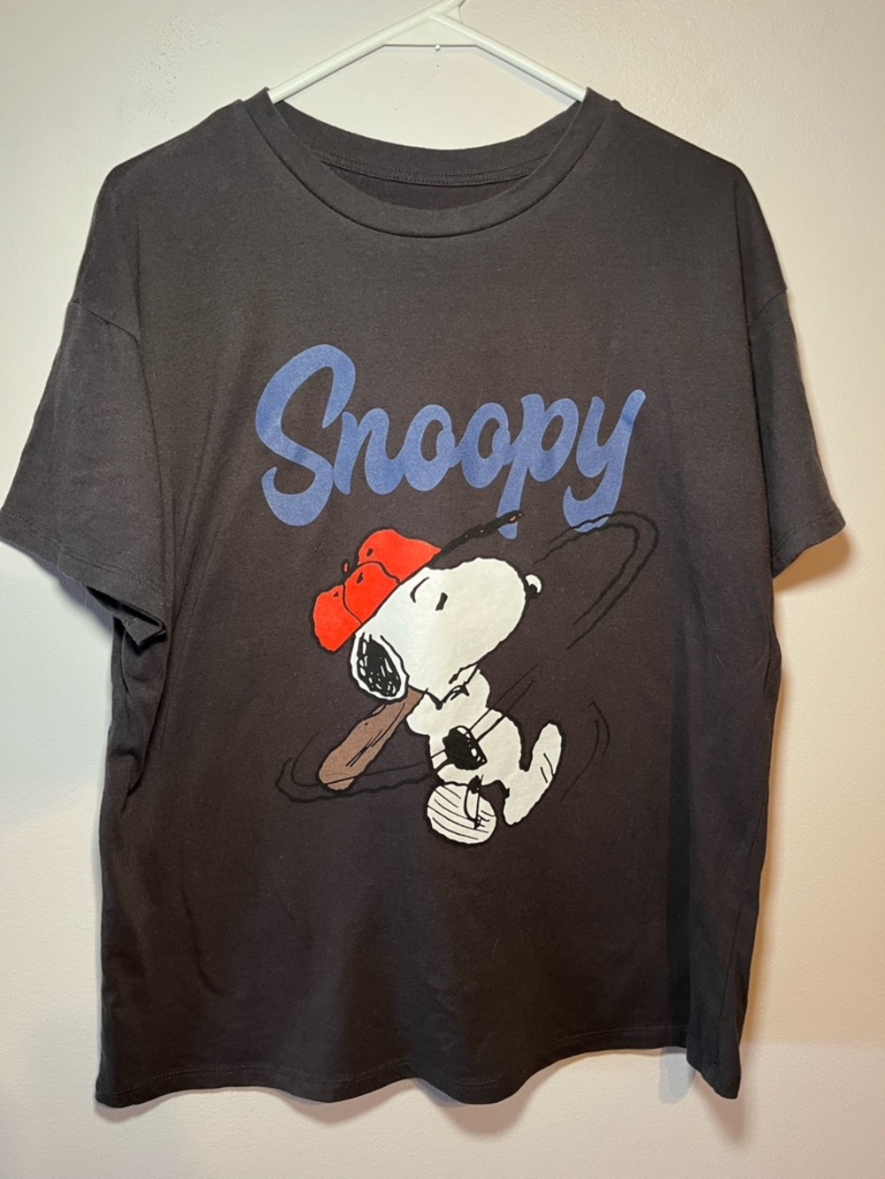 Baseball Snoopy Peanuts shirt in size Medium.